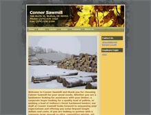 Tablet Screenshot of connersawmill.com